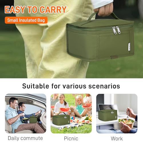 Small Lunch Bag Mini Lunch Box with 3 Liters Capacity