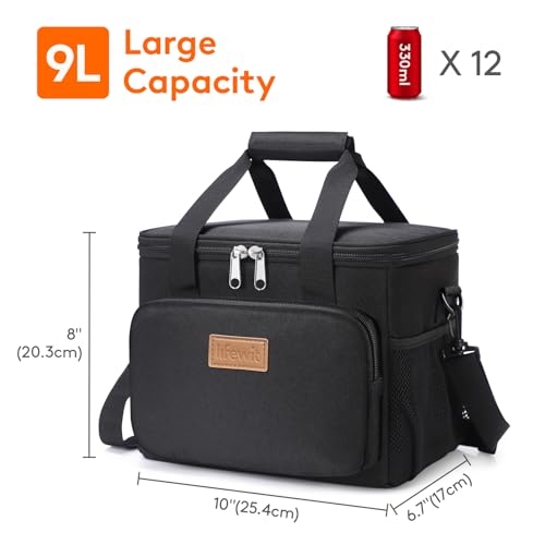 Large Lunch Bag Insulated Lunch Box Soft Cooler Cooling Tote for Adult Men Women