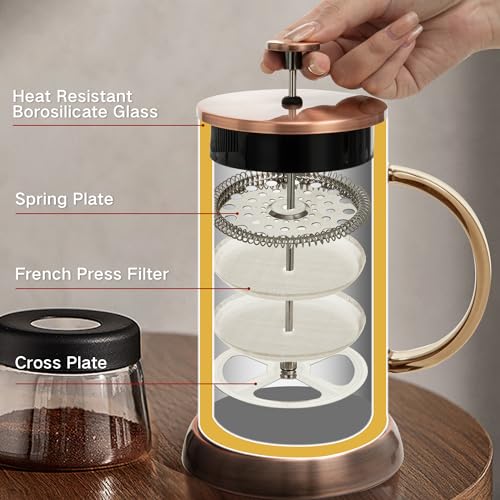 French Press Coffee Maker 304 Stainless Steel Coffee Press