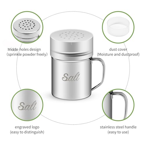 Stainless Steel Salt and Pepper Shakers Set