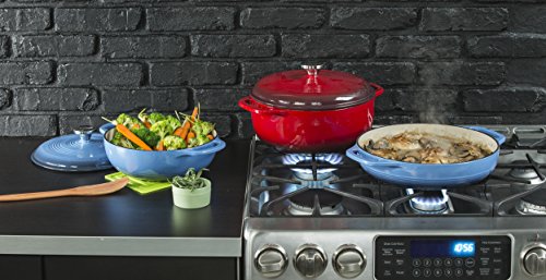 Essential Enamel Cast Iron Dutch Oven with Lid
