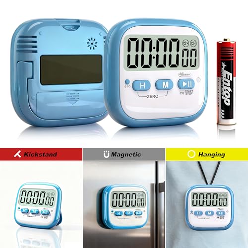 2 Pack Classroom Timers for Kids Teachers (2* Sky Blue & Pink)