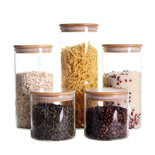 Glass jars with lid
