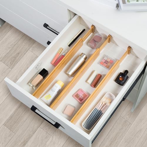 Adjustable Bamboo Drawer Dividers