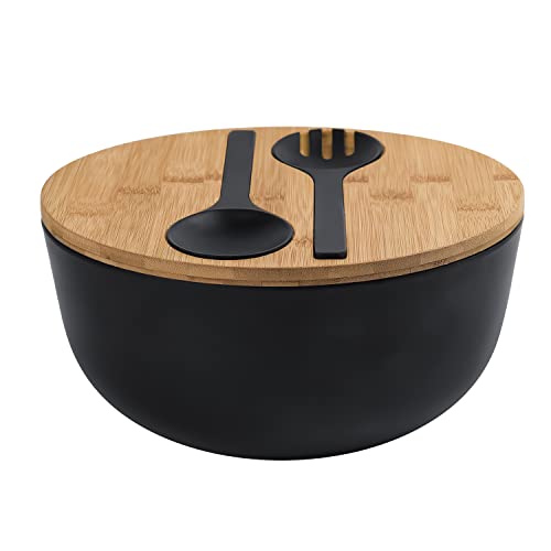 Bamboo Fiber Salad Bowl with Servers Set Large 10