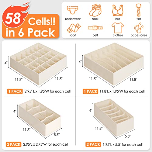 Sock Underwear Drawer Organizer Dividers