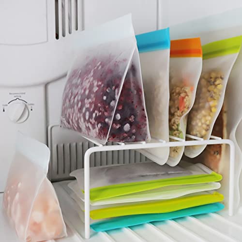 re) zip Flat Lunch Reusable BPA-Free Food Grade Storage Bag Kit | Leakproof, Freezer Safe, Dishwasher Safe, Travel Friendly