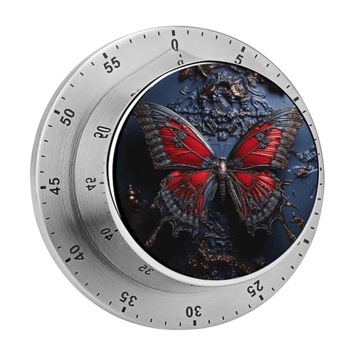 Red Butterfly Kitchen Timer (One Size / Red Butterfly)
