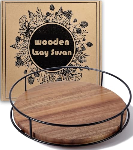 Acacia Wood Lazy Susan Turntable