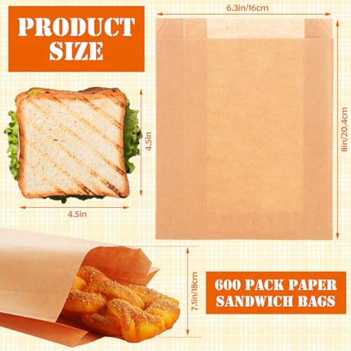 Wax Paper Sandwich Bags