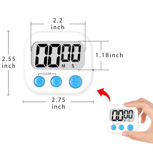 Digital Kitchen Timers (Black Black Black White White White)