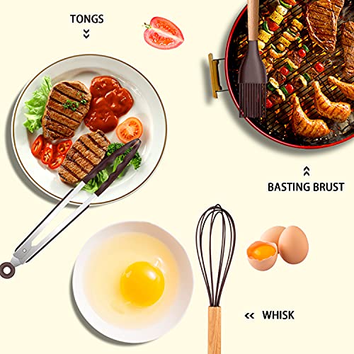 Silicone Cooking Kitchen Utensils Set