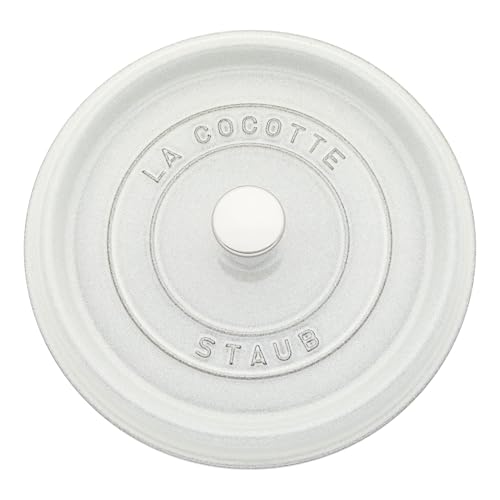 Cast Iron 7 qt Round Cocotte (7-qt Round / White Truffle)