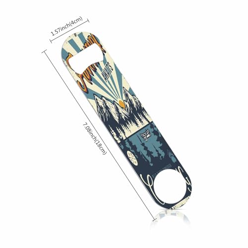 Anchors Stainless Steel Bottle Opener Nautical Anchor Hook Marine Cruise Symbol Boat or Ship Flat Beer Bottle Opener Keychain for Home Kitchen Bar Restaurant Party Birthday Gift