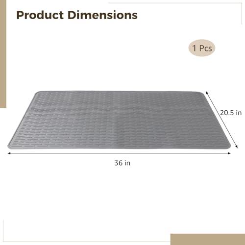 36 X 20.5 in Extra Large Silicone Dish Drying Mat