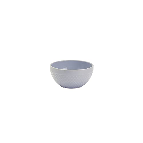 Tabletops Gallery Hobnail Style 4 Piece Stoneware Nesting Mixing Bowl Set for Baking and Cooking