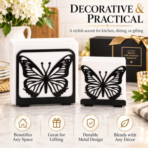 Parent 2 Pack Napkin Holder for table for everyday and beverage napkins