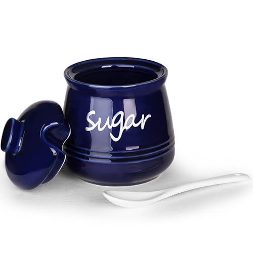 12oz Sugar Bowl with Lid and Spoon