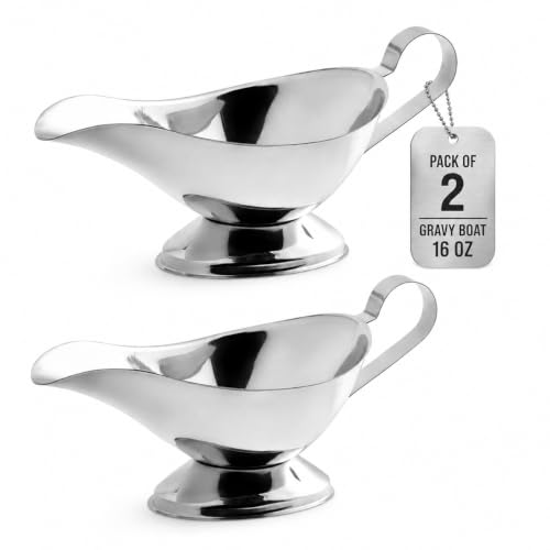 Stainless Steel Gravy Boat (16 Oz.)