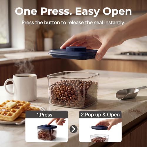 Glass Airtight Food Storage Containers with Pop Lids