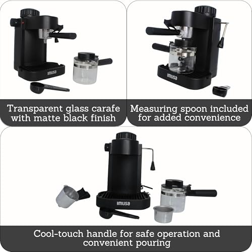 4 Cup Electric Espresso Cappuccino Coffee Maker