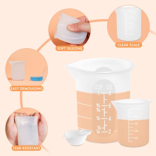 Silicone Resin Measuring Cups Tool Kit