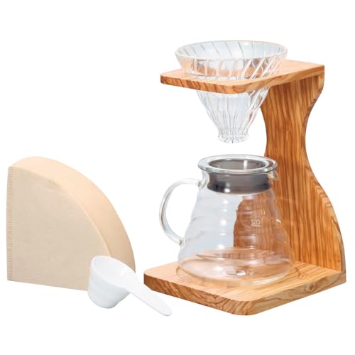 V60 Olive Wood Stand Set