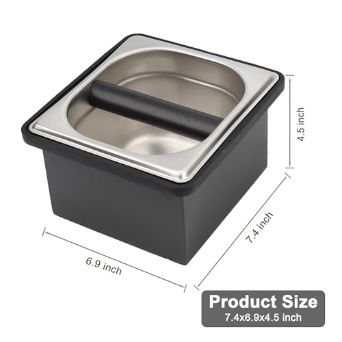 Coffee Knock Box for Espresso Grounds Disposal