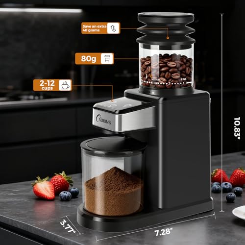 Electric Coffee Grinder for Home & Office (Dark Black)