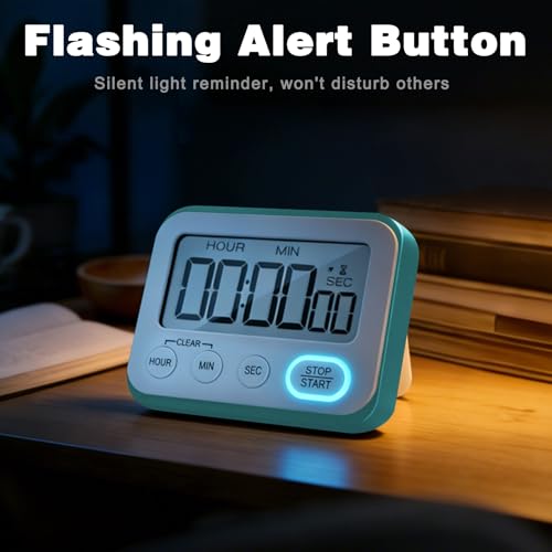 Digital Kitchen Timer Magnetic Loud Alarm (Sky Blue)