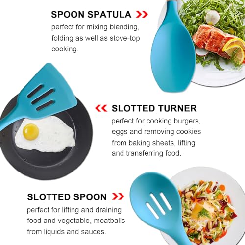 Kitchen Utensils Set 6 (Standard 6-Piece Set / Light Blue)