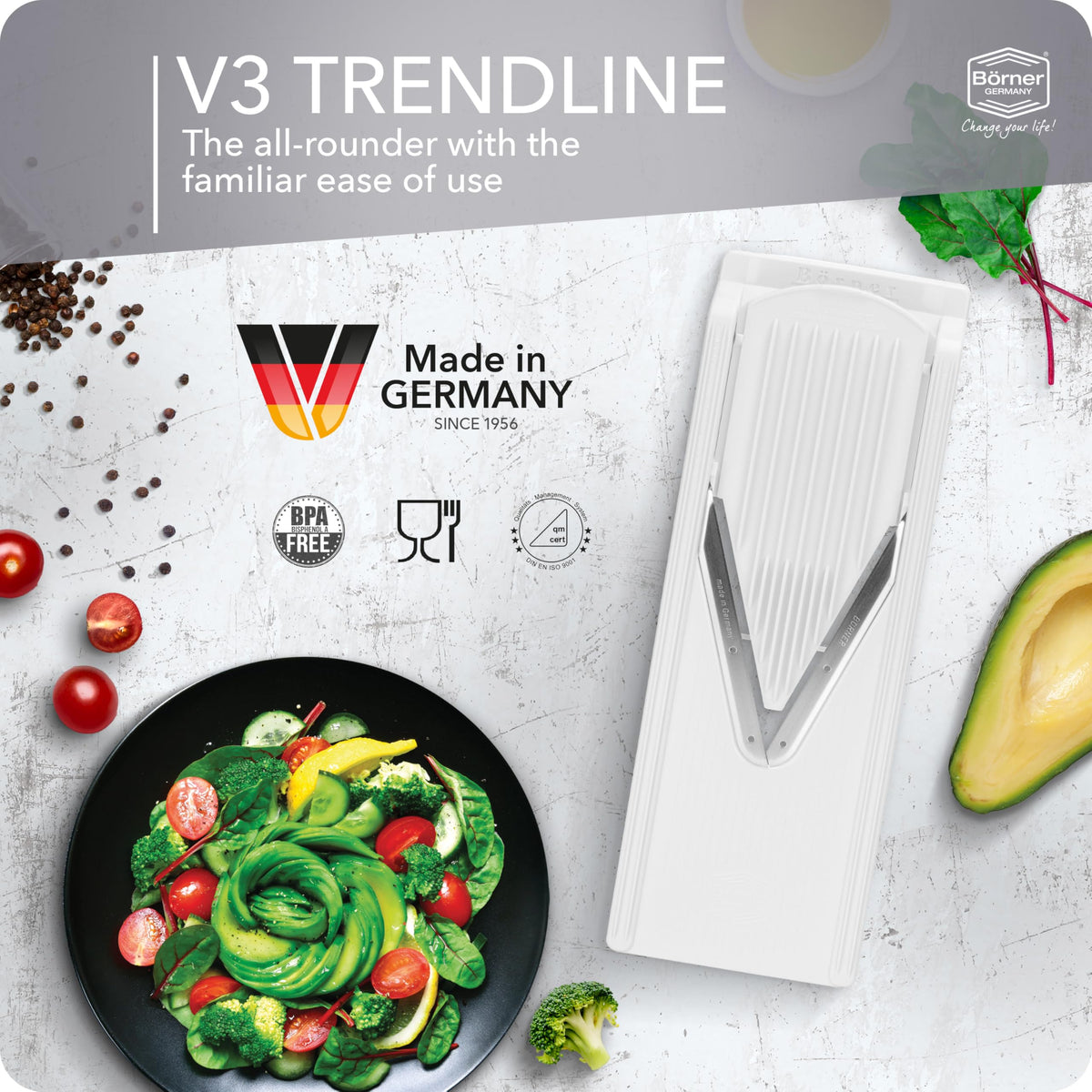 Mandoline Food Slicer Börner V3 (Standard / White)