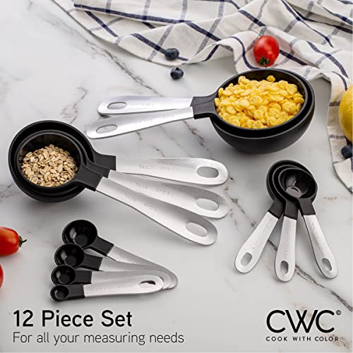 12 PC Measuring Cups Set and Measuring Spoon Set