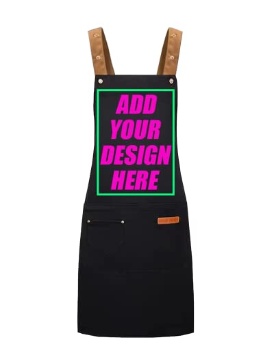 Personalized Custom Aprons Custom Adjustable Kitchen Cooking Aprons Hair Stylist Cafe Work Aprons For Men And Women