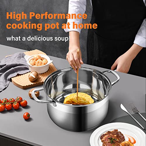 10 Quart Stainless Steel Soup Pot with Lid