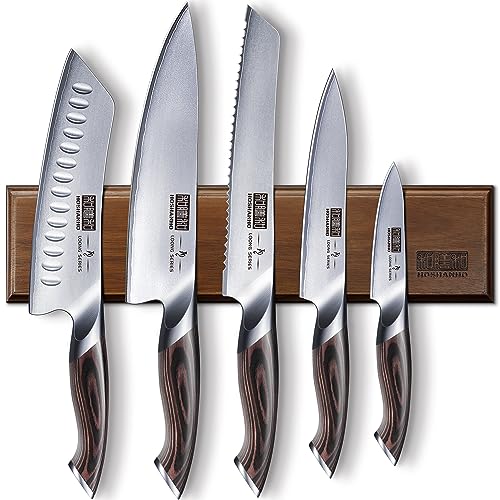 Knife Set with Magnetic Knife Holder (8")