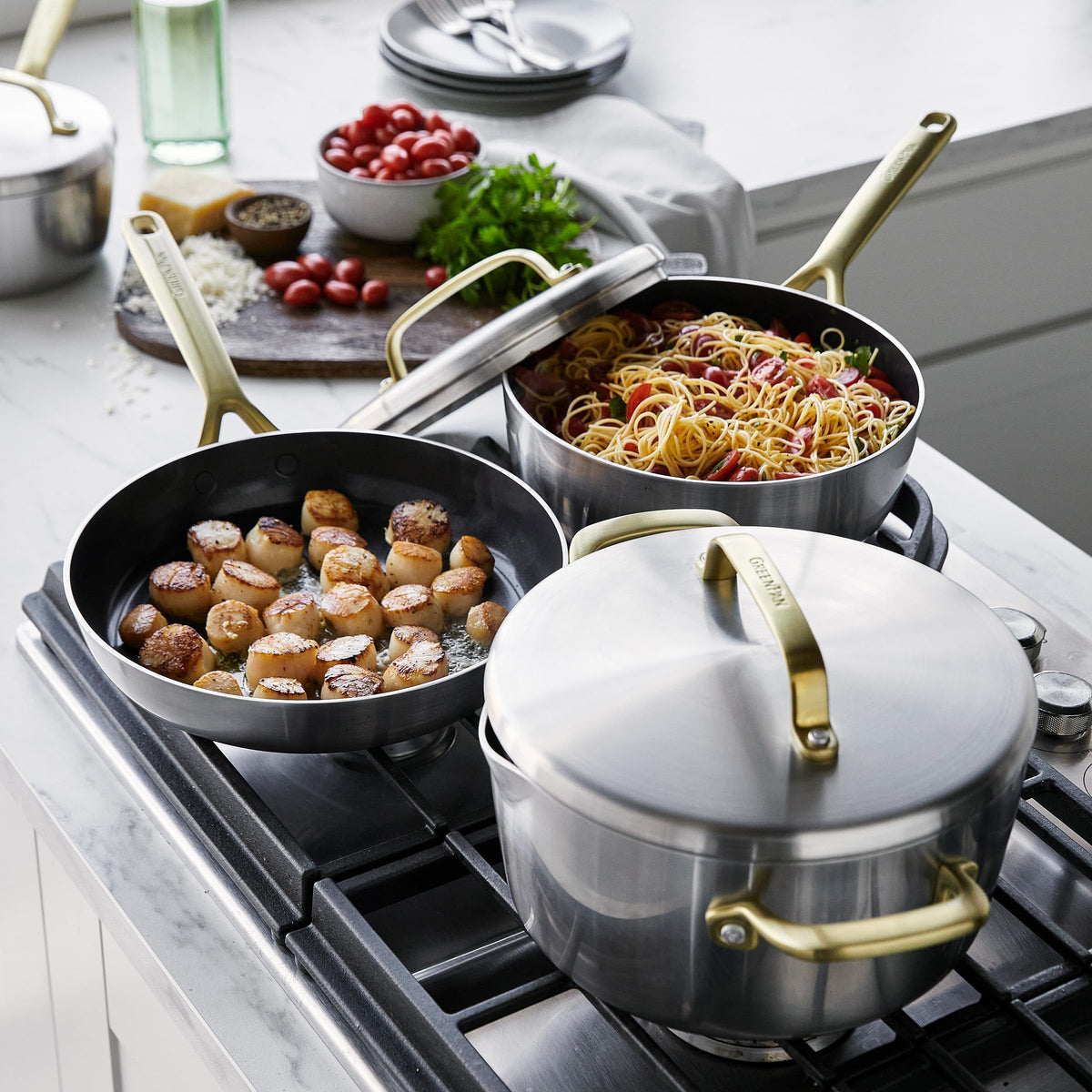 GP5 Stainless Steel 13 (13 Piece Cookware Set / Silver)