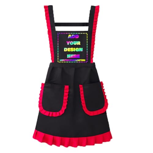 Personalized Custom Aprons Custom Adjustable Kitchen Cooking Aprons Hair Stylist Cafe Work Aprons For Men And Women