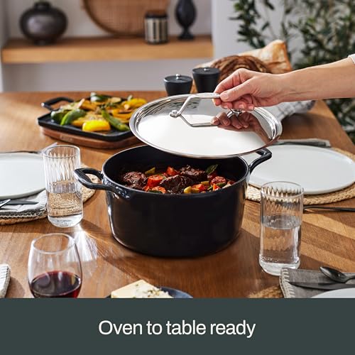 Cast Iron Stockpot (6 Qt Dutch Oven with Lid / Dutch Oven)