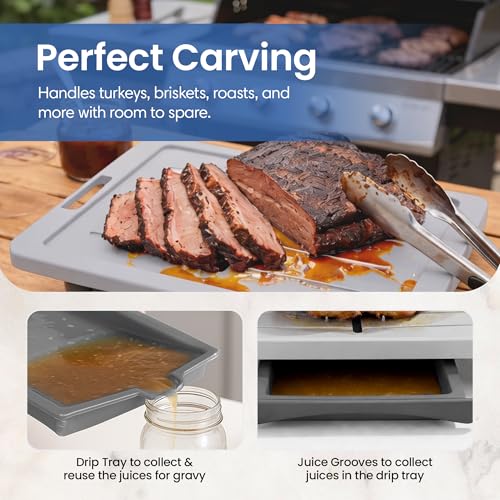 Large Cutting Board (Gray / 20.3"L x 13"W)