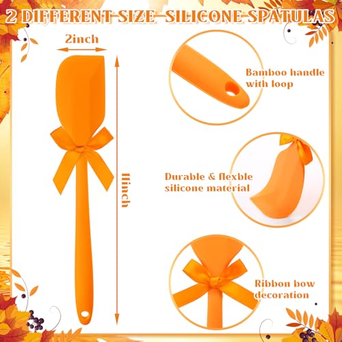 18 Pcs Fall Pot Holders Baking Set with Silicone Spatula (Fall)