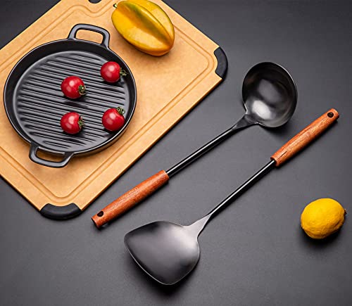 Wok spatula and ladle
