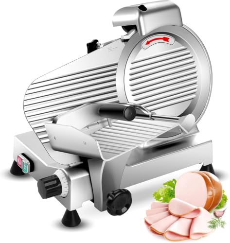 8.5 Inch Meat Slicer Machine 210W 0 (Silver / 8 inch)
