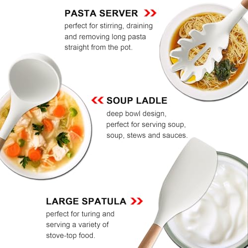 Kitchen Cooking Utensils Set 6Pcs Non (Standard 6-Piece Set / White)
