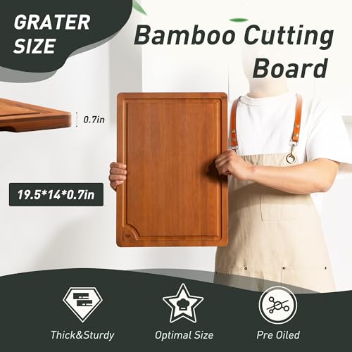 Bamboo Cutting Board Set Non Slip Feet with Holder Over Sink Kitchen Gadgets Seller 2025 First Apartment Must Haves Things Stuff Accessories House Warming Decor Housewarming Hostess Host Gifts