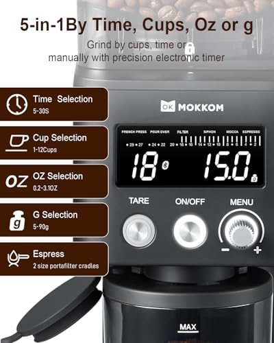 Coffee Grinder with Removable Coffee Scale