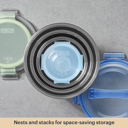 4 Pack Metal Stainless Steel Mixing Bowls with Airtight Locking Lids (4-Pack)