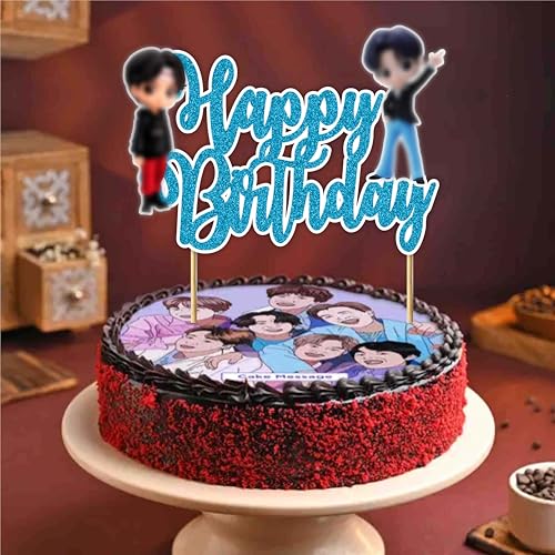 Happy Birthday Cake Topper Set