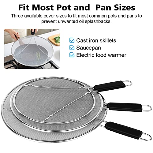 Large Splatter Screen for Frying Pan