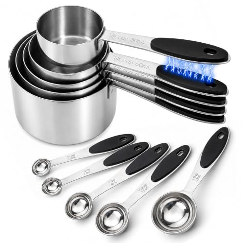 10 Piece Magnetic Measuring Cups and Spoons Set